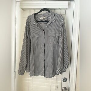 Loft plus bottom down blouse